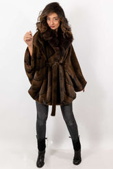 Women's exclusive Alpaca coat Charlotte Brown